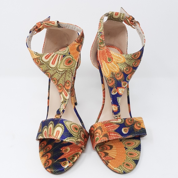 Peackcock Feather Heels NWO - Picture 6 of 9